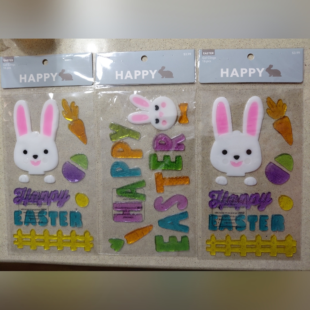 Easter Window Clings - 3 packets